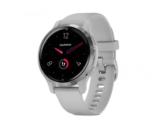 Смарт-годинник Garmin Venu 2S Silver Stainless Steel Bezel with Mist Gray Case and Silicone Band (010-02429-12/02)